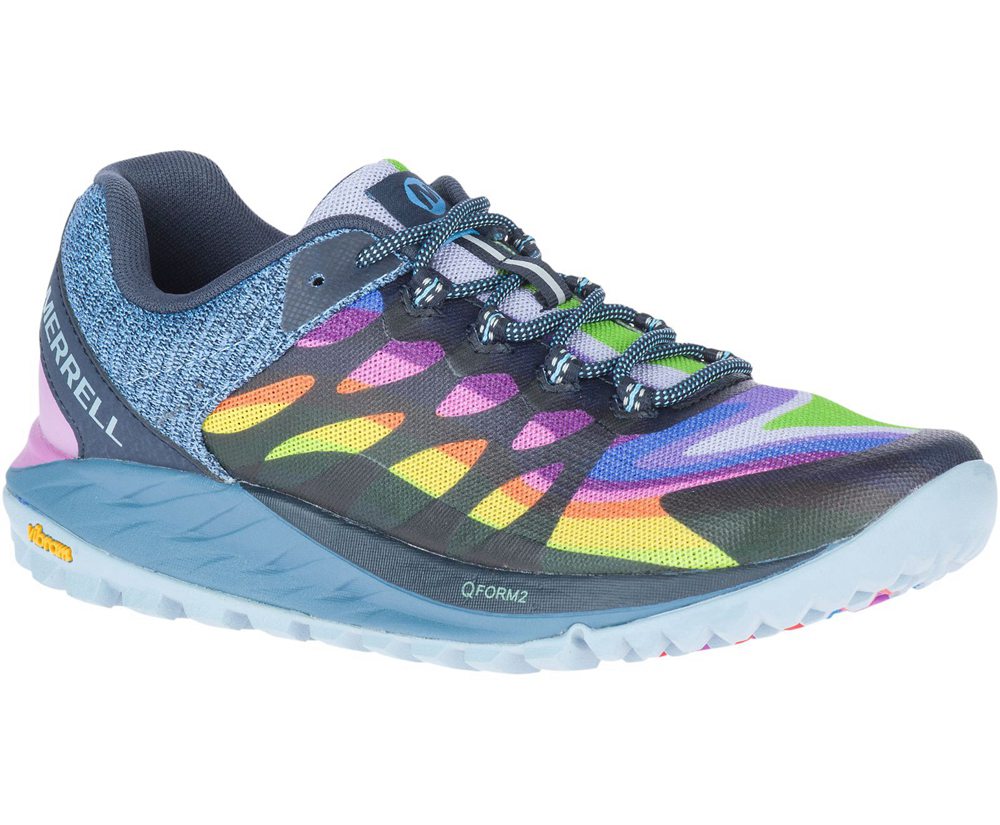 Buty Sportowe Merrell Damskie Kolorowe - Antora 2 Rainbow - 598706-PGC